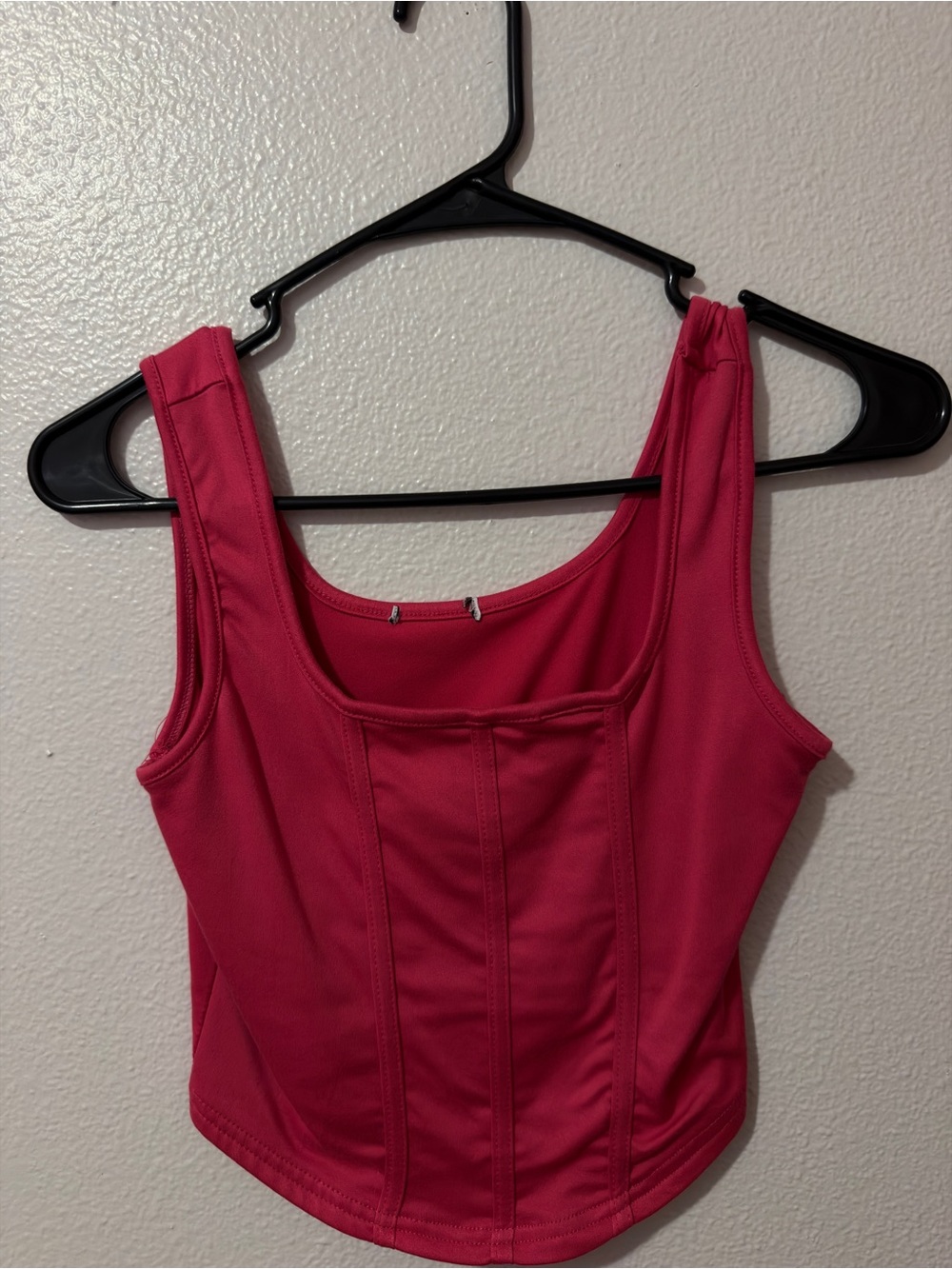 Girls' Hot Pink Tank One-Piece Top